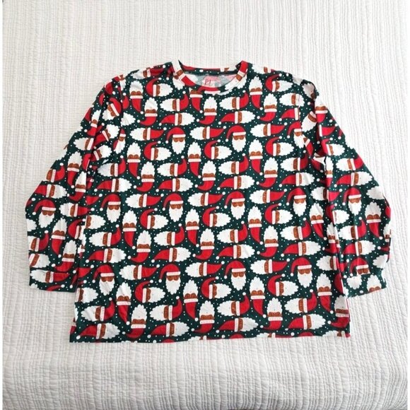 Pj Place Other - PJ Place Unisex Christmas Santa 100% Cotton Top Pajama‎ Size XXXL Comfort NWOT